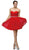 Dancing Queen - 9309 Vibrant Twisted Shirr Sweetheart Cocktail Dress