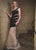 93137 Sleeveless Beaded Bateau Trumpet Dress