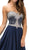 Dancing Queen - 9314 Mesmerizing Jewel-Encrusted Strapless Sweetheart Prom Dress In Blue