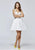 Tarik Ediz - 93140 Embellished Sweetheart A-line Dress In White