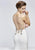 Tarik Ediz - 93152 Slim Fitting Bateau Sheath Dress In White