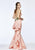 Tarik Ediz - 93177 Ruffled Sweetheart Mermaid Dress In Pink