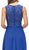 Dancing Queen - 9322 Two-Piece Lace Illusion A-line Long Prom Dress In Blue