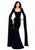 Tarik Ediz - 93302 Square Trumpet Dress with Floor Length Sleeves In Black