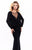 Tarik Ediz - 93304 Beaded Illusion Neckline Sheath Gown In Black