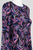 Taylor - 9338M Long Bell Sleeve Printed A-Line Dress In Blue and Pink
