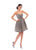 Tarik Ediz - 93414 Strapless Sweetheart Ruched A-line Dress In Gray