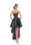 Tarik Ediz - 93418 Modified Scoop High Low A-line Dress In Gray