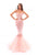 Tarik Ediz - 93494 Strapless Embellished Mermaid Gown In Pink