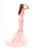 Tarik Ediz - 93494 Strapless Embellished Mermaid Gown In Pink