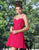 Alexia Designs - 934 Floral Accented Sweetheart A-line Dress In Pink