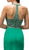 Dancing Queen - 9355 Sparkly Sequined Halter Style Evening Gown in Green