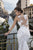 Tarik Ediz - 93600 Floral Lace Bateau Mermaid Dress in White