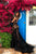 Tarik Ediz - Floral Embroidered Mermaid Dress With Train 93602 In Black