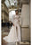 Tarik Ediz - 93608 Allover Lace Long Fitted Gown with Full Overskirt In White