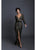 Tarik Ediz - 93609 Long Sleeve Lace Fitted Gown with Center Slit in Green