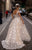 Tarik Ediz - 93613 Floral Lace Fitted Gown with Skirt overlay