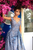 Tarik Ediz - 93613 Floral Lace Fitted Gown with Skirt overlay