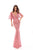 Tarik Ediz - 93616 Illusion V Neckline Allover Lace Evening Dress