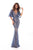 Tarik Ediz - 93616 Illusion V Neckline Allover Lace Evening Dress