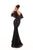 Tarik Ediz - 93616 Illusion V Neckline Allover Lace Evening Dress