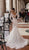 Tarik Ediz - Beaded Lace Illusion Off Shoulder Mermaid Gown 93623 In White