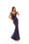 Tarik Ediz - 93624 Gorgeous Illusion Fitted Mermaid Gown with Overlay