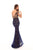 Tarik Ediz - 93624 Gorgeous Illusion Fitted Mermaid Gown with Overlay