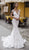 Tarik Ediz - 93626 Lace Illusion Neck Mermaid Dress With Train In White