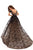 Tarik Ediz - 93627 Lace Embroidered Dress With Detachable Train In Black