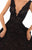 Tarik Ediz - 93631 V Neckline Scallop Lace Ballgown In Black
