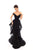 Tarik Ediz - 93634 Beaded lace Off-Shoulder Dress With Overskirt