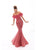 Tarik Ediz - 93635 Feather Ornate Off Shoulder Mermaid Gown