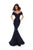 Tarik Ediz - 93636 Glitter Lace Off-Shoulder Mermaid Dress With Train