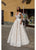 Tarik Ediz - 93637 Sleeveless Lace Illusion Bateau Ballgown In White