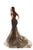 Tarik Ediz - 93645 Bedazzled Illusion Neck Mermaid Dress With Train