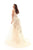 Tarik Ediz - 93658 Embroidered Mermaid Gown with Overskirt In White