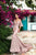 Tarik Ediz - 93660 Floral Applique Mermaid Dress With Train In Pink