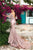 Tarik Ediz - 93660 Floral Applique Mermaid Dress With Train In Pink