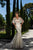 Tarik Ediz - 93660 Floral Applique Mermaid Dress With Train In White
