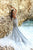 Tarik Ediz - 93661 Floral Embroidered Illusion Bateau Mermaid Dress In Blue