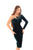 Tarik Ediz - 93664 Floral Applique Single Sleeve Sheath Dress