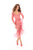 Tarik Ediz - 93679 Embellished Lace Long Sleeve Tulle Trumpet Dress In Pink