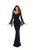 Tarik Ediz - 93683 Two Piece Fitted Dress with Lace Cover Up In Black