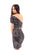 Tarik Ediz - Shirred Off-Shoulder Satin Sheath Dress 93687 In Gray
