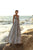 Tarik Ediz - 93688 Plunging Scalloped Lace A-Line Gown In Silver