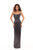 Tarik Ediz - 93692 Strapless Layered Sheath Dress With Overskirt