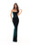 Tarik Ediz - 93696 Strapless Modified Scoop Velvet Sheath Dress