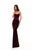 Tarik Ediz - 93696 Strapless Modified Scoop Velvet Sheath Dress