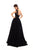 Tarik Ediz - 93697 Floral Applique Cap Sleeve Velvet Ballgown